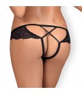 OBSESSIVE MIXTY CROTCHLESS PANTY BLACK