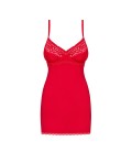 OBSESSIVE JOLIEROSE CHEMISE AND THONG RED