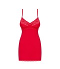 OBSESSIVE JOLIEROSE CHEMISE AND THONG RED