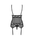 OBSESSIVE LETICA CORSET AND THONG BLACK
