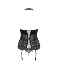 OBSESSIVE AILAY CORSET AND THONG BLACK