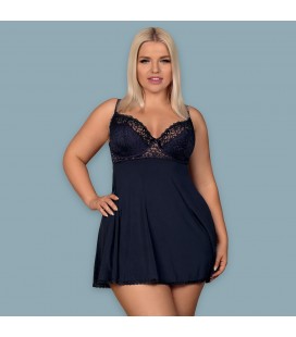 QUEEN SIZE OBSESSIVE DRIMERA BABYDOLL AND THONG BLUE