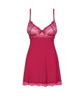 QUEEN SIZE OBSESSIVE ROSALYNE BABYDOLL AND THONG RED