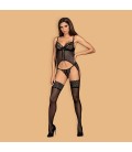 OBSESSIVE CONTICA CORSET AND PANTY BLACK