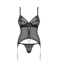 OBSESSIVE CONTICA CORSET AND PANTY BLACK