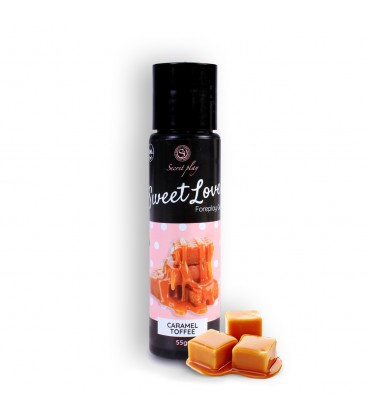 GEL LUBRIFICANTE COM SABOR A CARAMELO DE NATA SWEET LOVE SECRET PLAY 55ML