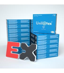 25 CAJAS DE 144 CONDONES NATURALES UNILATEX