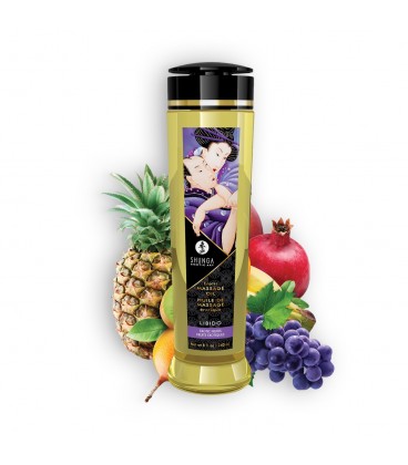 ÓLEO DE MASSAGEM SHUNGA LIBIDO FRUTOS EXÓTICOS 240ML