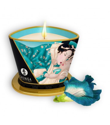 SHUNGA SENSUAL MASSAGE CANDLE ISLAND BLOSSOM 170ML