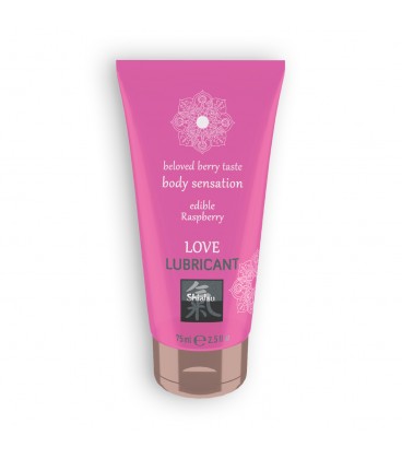 LUBRICANTE BESABLE LOVE BERRY TASTE CON SABOR DE FRAMBUESA SHIATSU™ 75ML