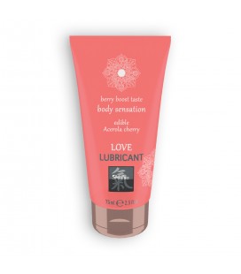 SHIATSU™ EDIBLE LOVE BERRY BOOST LUBRICANT WITH ACEROLA AND CHERRY FLAVOUR 75ML