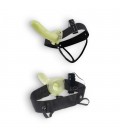 FETISH FANTASY SERIES GLOW IN THE DARK VIBRATING HOLLOW STRAP-ON