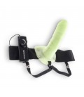 STRAP-ON OCO COM VIBRAÇÃO UNISSEXO FETISH FANTASY SERIES FOSFORESCENTE