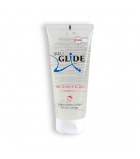 LUBRIFICANTE COMESTÍVEL À BASE DE ÁGUA JUST GLIDE MORANGO 200ML