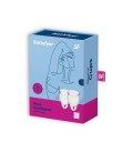 CONJUNTO DE 2 COPAS MENSTRUALES FEEL CONFIDENT SATISFYER TRANSPARENTE