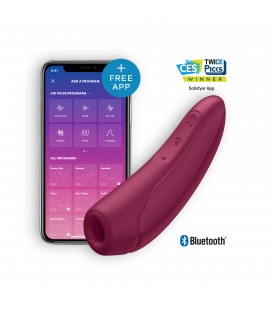 SATISFYER CURVY 1+ WITH APP ROSE RED