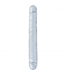 DILDO DUPLO JR. DOUBLE DONG 12'' TRANSPARENTE