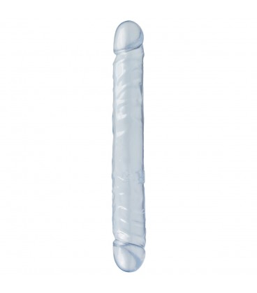 DILDO DUPLO JR. DOUBLE DONG 12'' TRANSPARENTE
