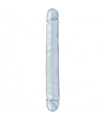 DILDO DUPLO JR. DOUBLE DONG 12'' TRANSPARENTE