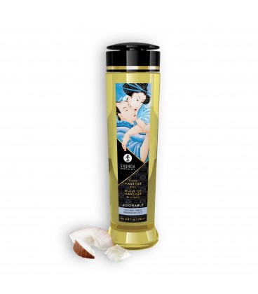 ACEITE DE MASAJE SHUNGA ADORABLE EMOCIONES DE COCO 240ML