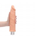 REALISTIC VIBRATING DILDO 10" REALROCK FLESH