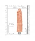 REALISTIC VIBRATING DILDO 10" REALROCK FLESH