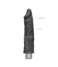 REALISTIC VIBRATING DILDO 9" REALROCK BLACK