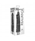 REALISTIC VIBRATING DILDO 9" REALROCK BLACK