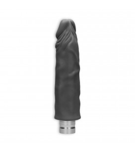 REALISTIC VIBRATING DILDO 9" REALROCK BLACK