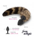 FOXY DELIGHT SILICONE ANAL PLUG WITH TAIL CRUSHIOUS