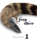 FOXY SILVER METAL ANAL PLUG WITH TAIL CRUSHIOUS