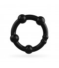 TRIPLE BEAD COCKRING SET BLACK CRUSHIOUS