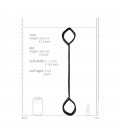 BARRA SEPARADORA CON ESPOSAS OUCH! SPREADER BAR WITH CUFFS NEGRA