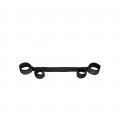 OUCH! SPREADER BAR WITH HAND AND ANKLE CUFFS BLACK