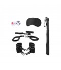 OUCH! BED POST BINDINGS RESTRAINT KIT BLACK