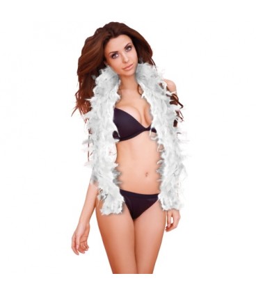 OUCH! SEDUCTIVE FEATHER BOA WHITE