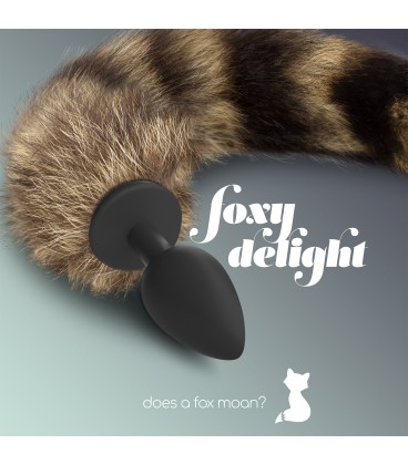 FOXY DELIGHT SILICONE ANAL PLUG WITH TAIL CRUSHIOUS