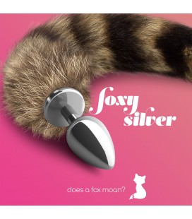 FOXY SILVER METAL ANAL PLUG WITH TAIL CRUSHIOUS