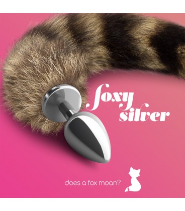 PLUG ANAL COM CAUDA FOXY SILVER METAL CRUSHIOUS