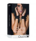 ALGEMAS OUCH! VELCRO HANDCUFFS PRETAS