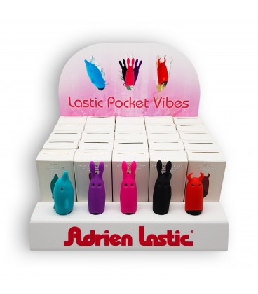 DISPLAY ADRIEN LASTIC POCKET VIBE VIBRATING BULLETS