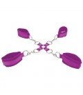 OUCH! VELCRO HAND AND LEG CUFFS PURPLE