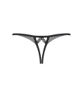 OBSESSIVE 876-THC CROTCHLESS THONG BLACK