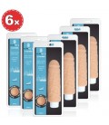 PACK WITH 6 NATURAL FEELING X-TRA THICK WHITE VIBRATORS