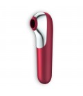 VIBRADOR DUAL LOVE COM APP SATISFYER VERMELHO