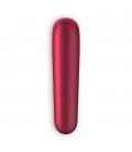 VIBRADOR DUAL LOVE COM APP SATISFYER VERMELHO