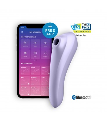 VIBRADOR DUAL PLEASURE COM APP SATISFYER LILÁS