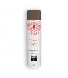 SHIATSU™ WARMING MASSAGE OIL CORIANDER AND SANDALWOOD OIL100ML