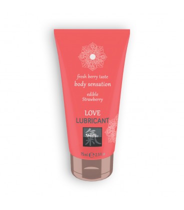 LUBRICANTE BESABLE LOVE LUBRICANT CON SABOR A FRESA SHIATSU™ 75ML