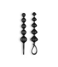 LOVE BEADS 2 PIECE SET SATISFYER BLACK